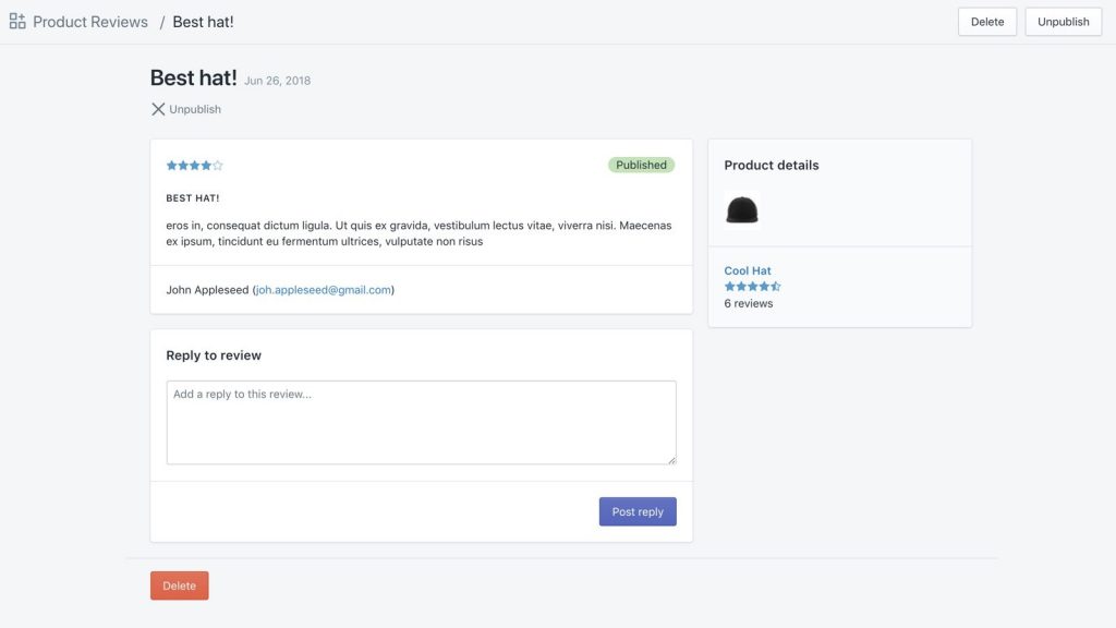 Product Review shopify app to increase sales